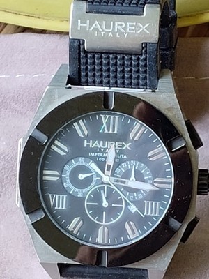 MEN'S HAUREX IMPERMEABILITA CHALLENGER CHRONOGRAPH WATCH-EXCELLENT COINDITION