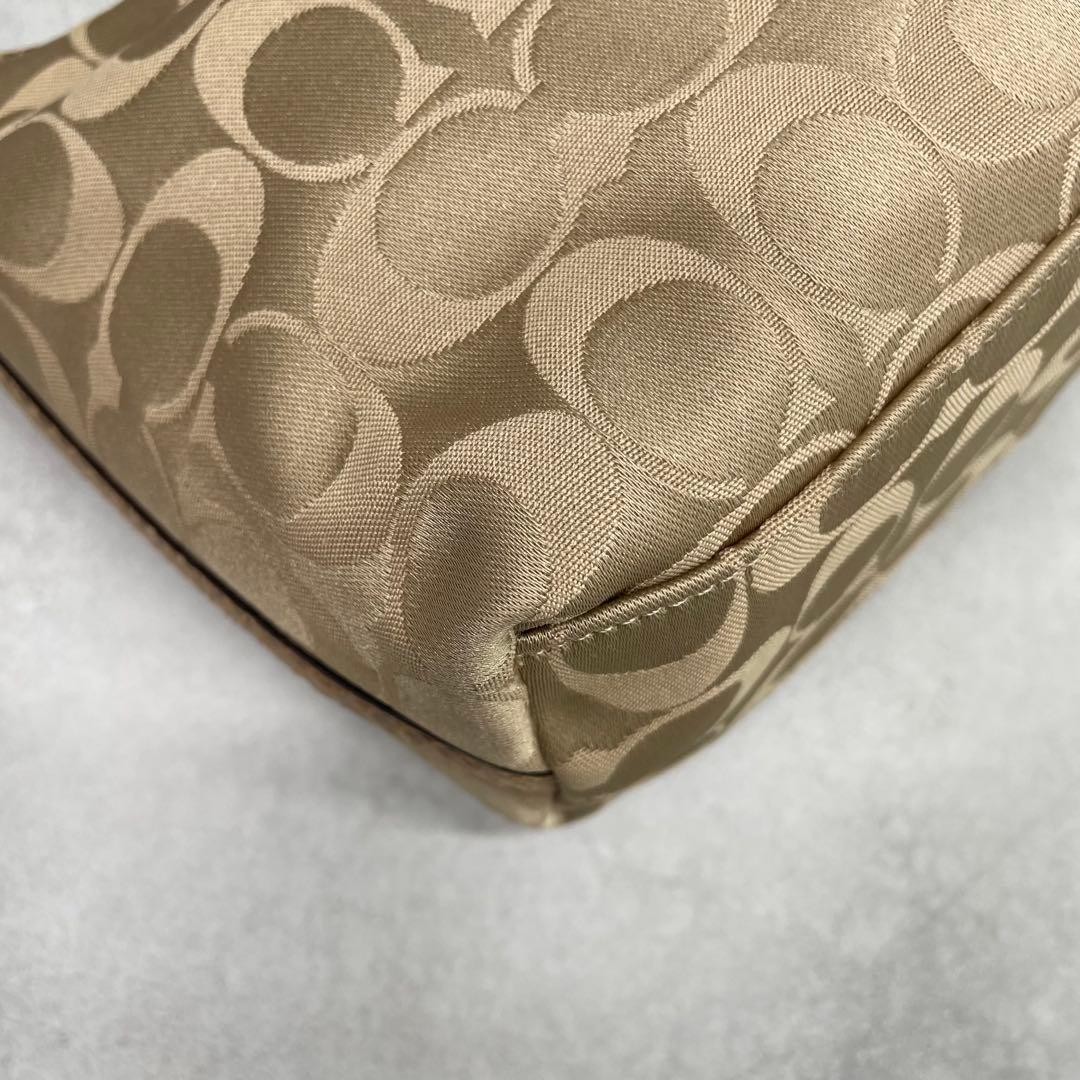 Coach Canvas Leather Python-Embossed Shoulder Bag… - image 7