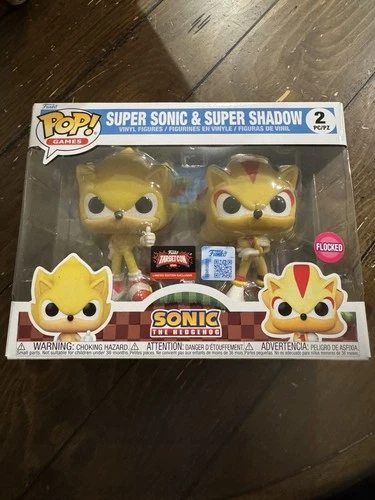 Super Sonic & Super Shadow 2- Pack Funko Pop! In hand