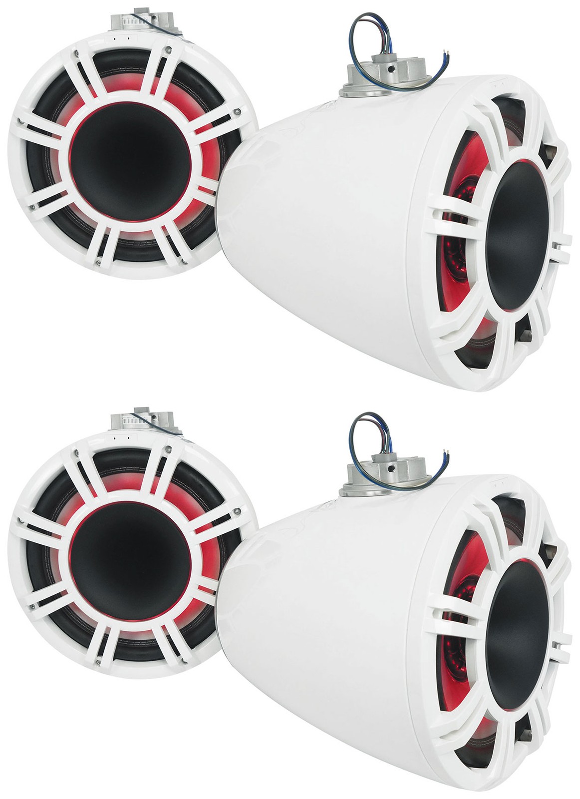 4 KICKER 47KMFC11W 11 Морских рупорных динамиков с плоским креплением на башне KMFC11W 445390₽