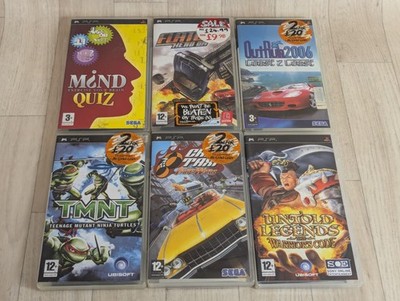 Sony Psp Spiele Bundle Crazy Taxi - Tmnt - Untold Legends - Out Run - Flat Out 
