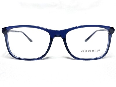 NEW Giorgio Armani AR7087F 5358 Mens Blue Rectangle Eyeglasses Frames ...
