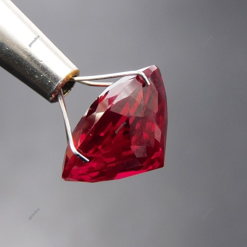 Impecable Natural 17.15 Ct Rojo Rubí Cuadrado Cojín Corte CERTIFICADO Piedra Preciosa Suelta - Imagen 6 de 14