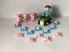 Tractor farmer  edible cake topper personalised handmade handmade animals 