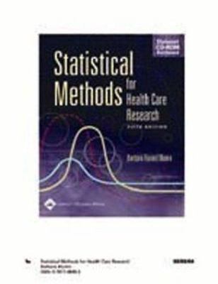 Statistical Methods for Health Care Research - 9780781748407, paperback, PhD