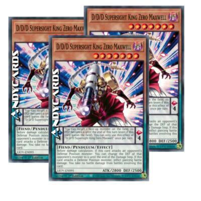3x D/D/D SUPERSIGHT KING ZERO MAXWELL (Superview King) Common   LIOV EN095 YUGIOH