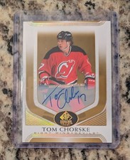 Tom Chorske 2020-21 SP signature edition legends auto New Jersey Devils