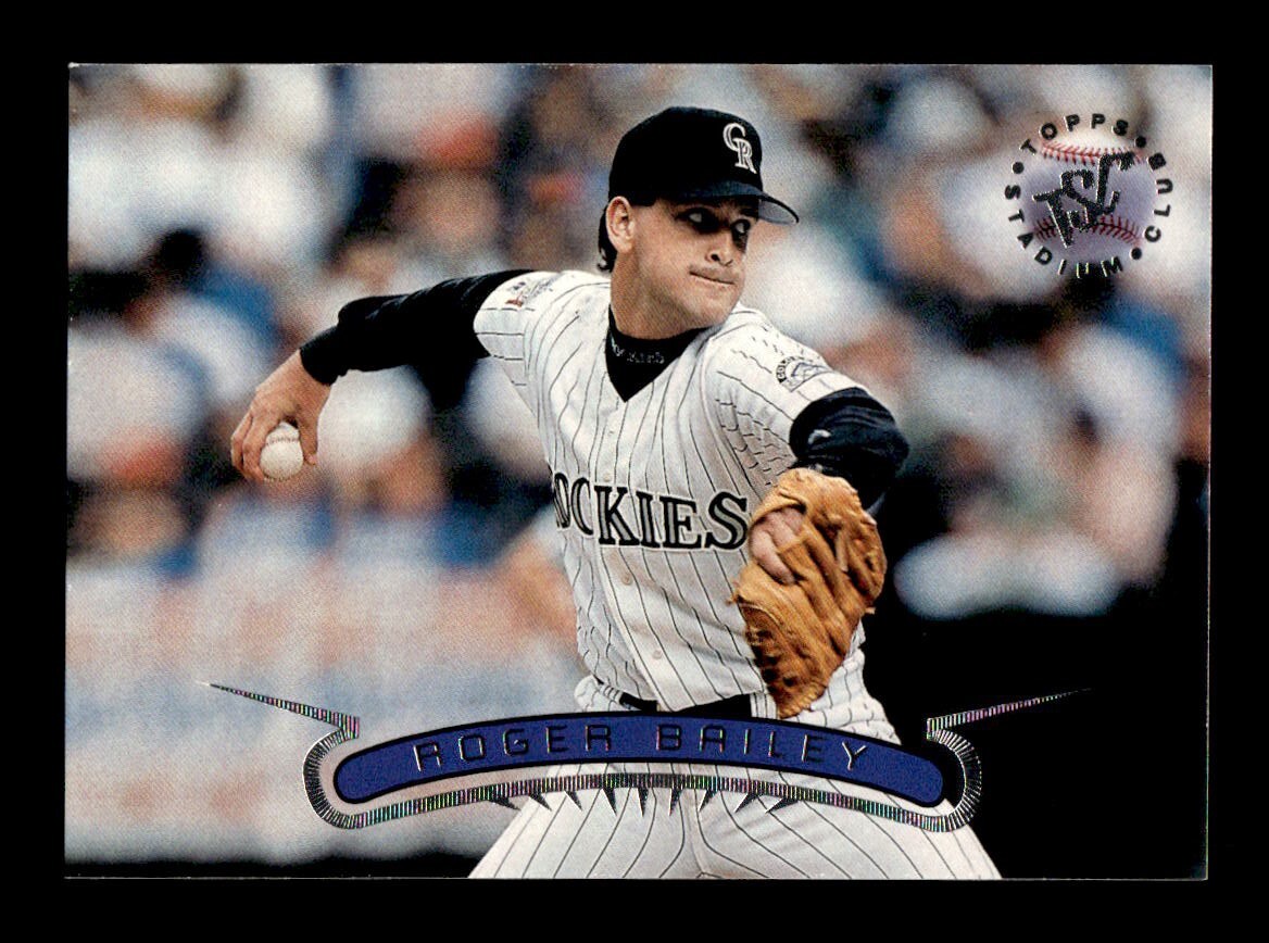 1996 Topps Stadium Club Silver #340 Roger Bailey Rockies NEAR MINT *1p