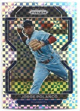 2022 Panini Prizm #263 Jorge Polanco /75 Power Plaid Prizm Minnesota Twins
