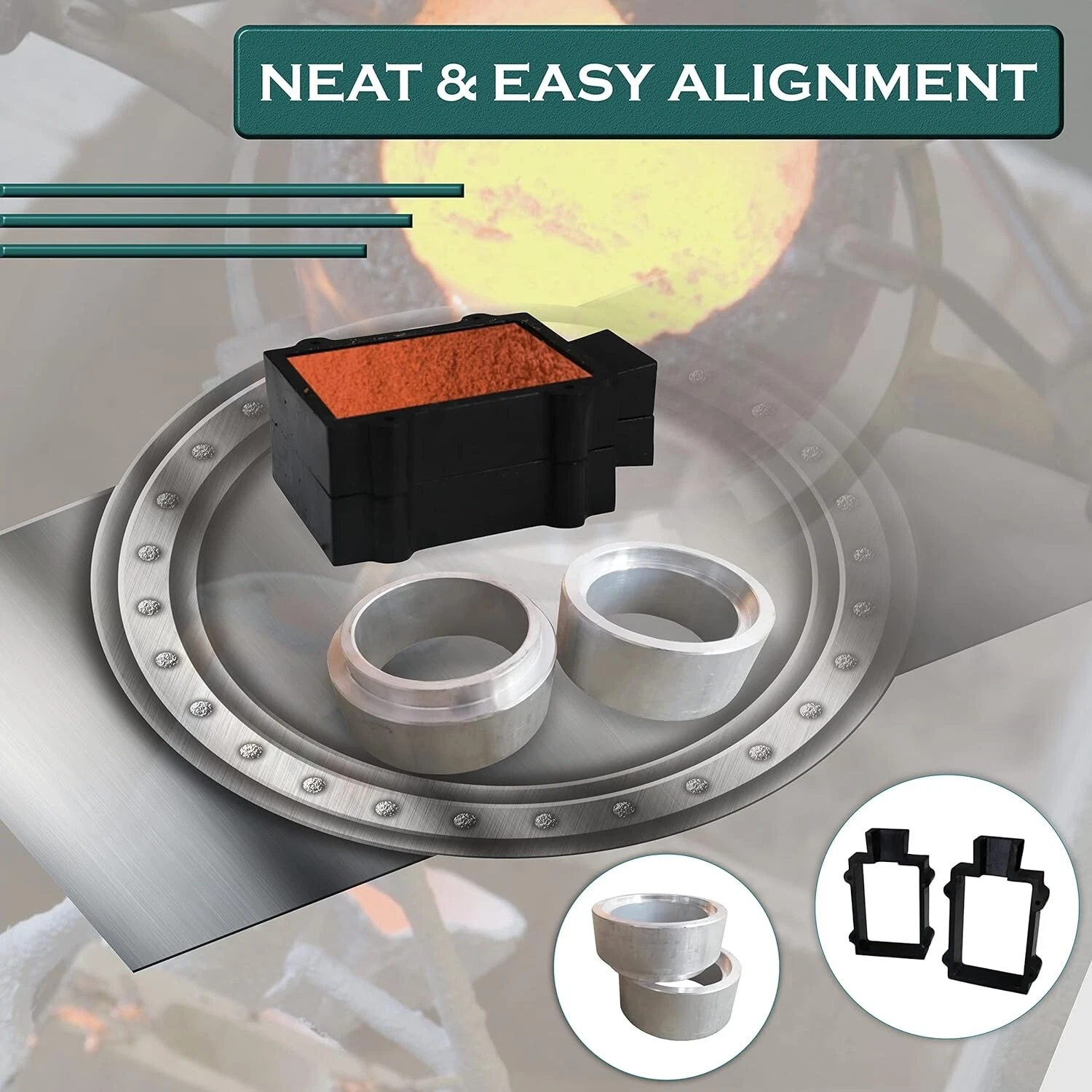 모래 주조 키트 - 주철 2부품 및 알루미늄 2부품 금형 | 델프트 클레이 페트로본드-Freehip.co.kr