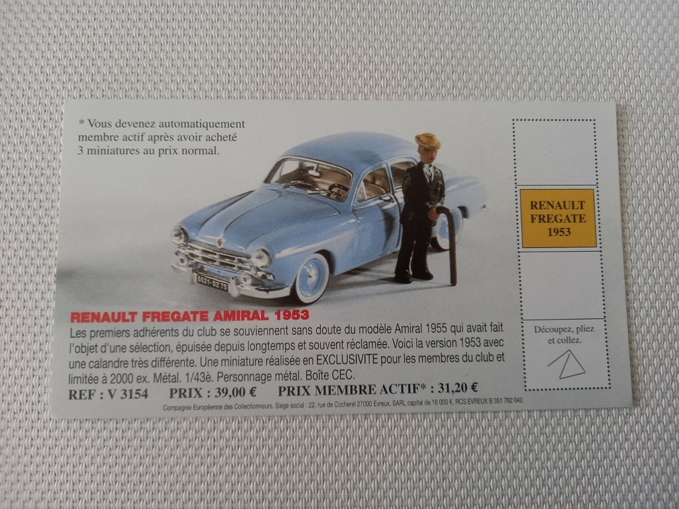 1/43ème - RENAULT Frégate Amiral