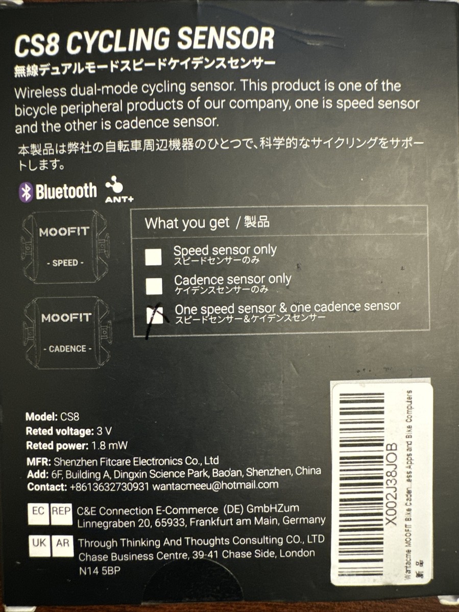 Sensore Velocità E Cadenza Moofit CS8 - Wireless Bluetooth/ANT+, Impermeabile IP67, Senza Magnete - Foto 13