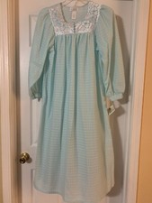 Vintage Komar Light Nightgown Women  s Size Small Brushed Nylon New With Tags USA