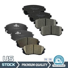 Front & Rear Ceramic Brake Pads For 2015 2016 Hyundai Sonata With Manual Parking