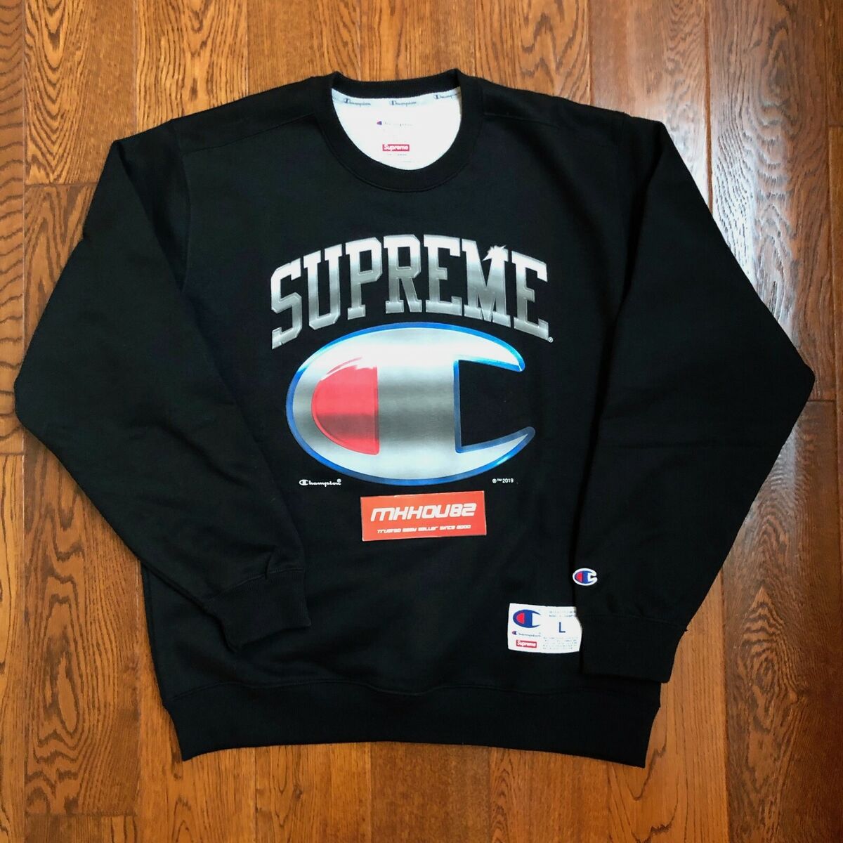 New Supreme Champion Chrome Crewneck Sweatshirt Sweater New Supreme Champion Chrome Crewneck Sweatshirt Sweater