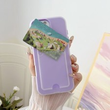 For iPhone 16e 16 Pro Max 15 14 13 12 11 Soft TPU Shockproof Case with Card Slot