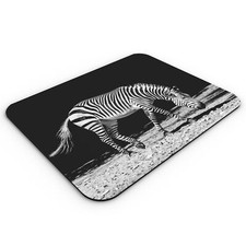 Tapis de Souris Zèbre Photo Noir et Blanc Animal Faune Sauvages Nature