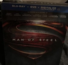 Man of Steel Blu-Ray  Dvd digital HD ultraviolet Steelbook NEW