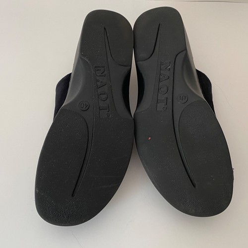 Naot Mule Clogs Black Leather Slip On Comfort Shoes Wedge Womens Size 9 EU 40 - Picture 10 of 12
