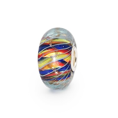 Original Brandneu Trollbeads Mehrfarbig Spirograph Glasperle - TGLBE-20121
