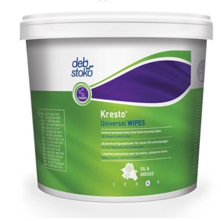 DEB STOKO Deb Kresto Universal Heavy Duty Hand Wipes – 150 Towels