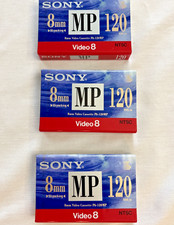 Sony MP 8mm 120 Tapes New Sealed  3 tapes  P6-120MPB