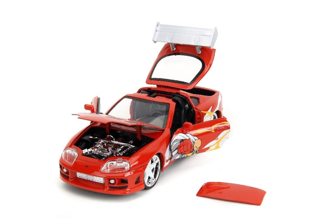 JADA ONE PUNCH MAN 1995 TOYOTA SUPRA 1/24 DIECAST CAR with