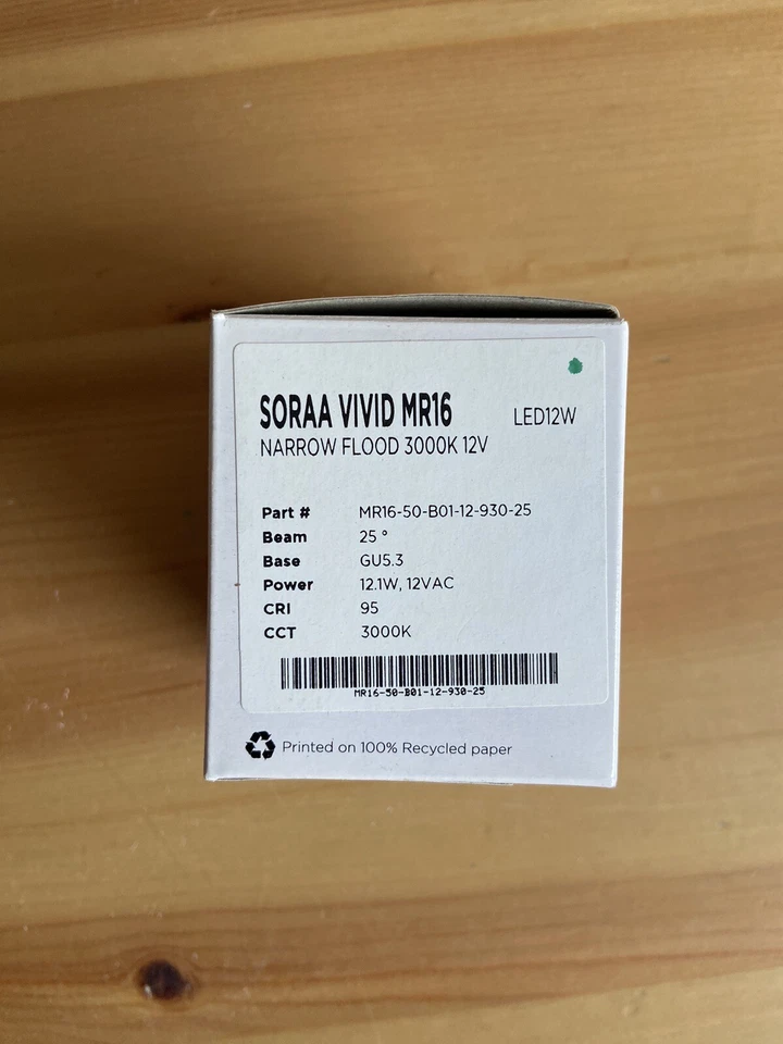 SORAA VIVID MR16 12.1 W LED 25° Narrow Flood Bulb 3000 K GU 5.3 - Image 2 of 4
