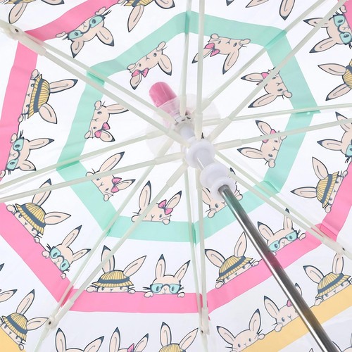 Susino Children's See-Through Dome Umbrella - Rabbit Friends - Picture 4 of 6