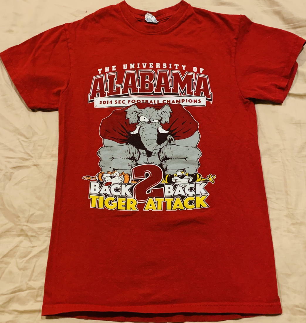 ALABAMA Crimson Tide 2014 SEC FOOTBALL Champs B2Bk Tiger Attack Women's  T-Shirt