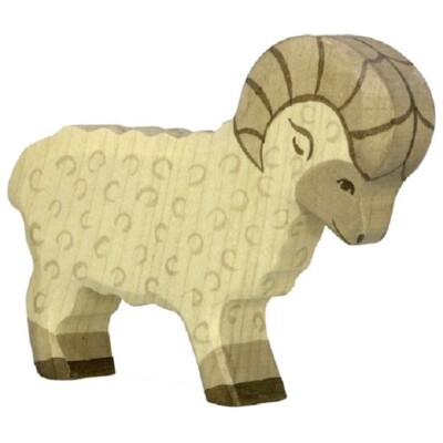 Holztiger 80071 Ram 12 Cm Wooden Figures Series Farmland