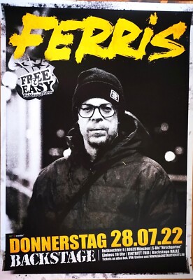 FERRIS MC 2022 MÜNCHEN - orig. Concert Poster - Konzert Plakat A1 xx 