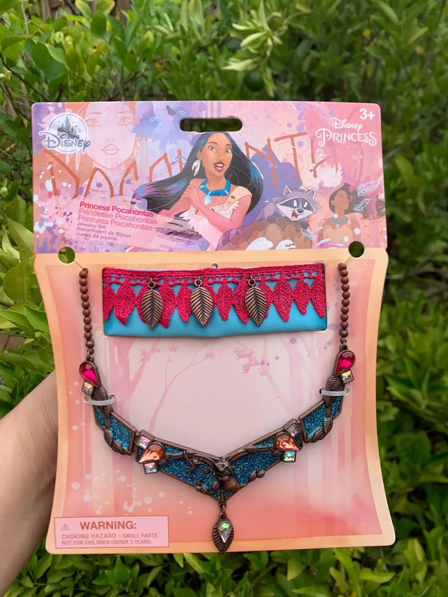 Disney DELUXE Pocahontas Jewelry Set Necklace + Armband Costume Dress Up  Girls