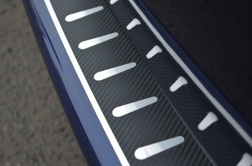 Carbon Foiled Rear Bumper Protector Guard To Fit Transit Courier (2024+) - Picture 5 of 5