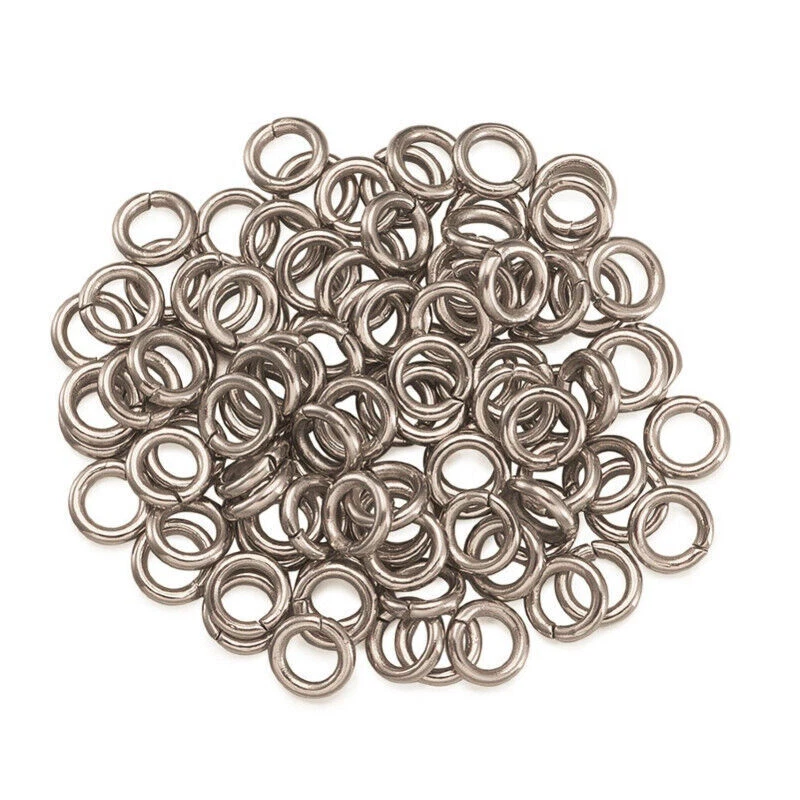 4MM - 10MM EDELSTAHL BINDERINGE BIEGERINGE OFFEN SPALTRINGE JUMP SCHMUCK RING