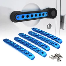BLUE Door Handle Tailgate Aluminum Trim Insert for 2007-2018 Jeep Wrangler JK