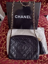 Chanel CC Bag Quilted Leather Vintage
