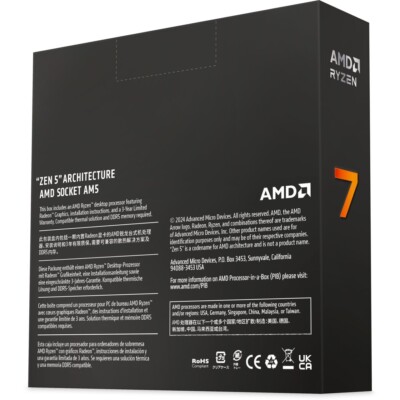 AMD Ryzen 7 9700X Prozessor WOF CPU 8x 3.80GHz Sockel AM5 | eBay.de