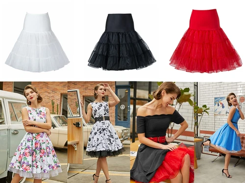 50's Petticoat Underskirt Retro Vintage Swing 1950's Rockabilly-UK-- - Picture 5 of 9