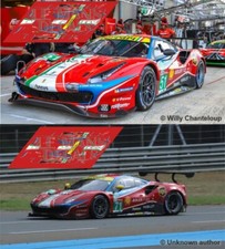 Decals Ferrari 488 GTE Le Mans 2020 51 71 1:32 1:43 1:24 1:18 decals