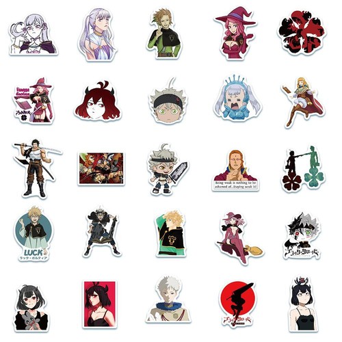 Black Clover Sticker Vinyl Decal Anime Manga Asta Magic Power Pack Lot 50pcs - 第 4/7 張圖片