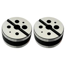 3” Round Bench Block Set Of 2 Pcs Staking Anvil Block Toolmakers Hammer Riveting