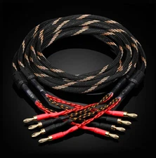 Western Electric Pair Speaker Cable Bi-Wire Audio HiFi Loudspeaker Single Wire