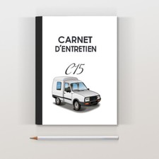 Carnet d'entretien Citroën C15 blanc