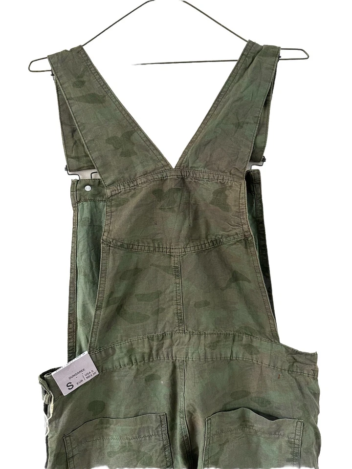 Zara Camouflage Dungaree Overalls Size Small 8-10 New - Image 4 of 4
