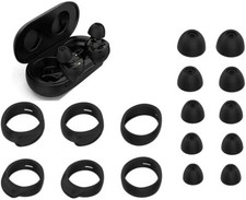 Zotech 8 Pair Anti Slip Earhooks Kit for Samsung Galaxy Buds S/M/L Black
