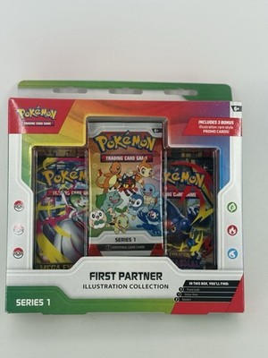 Pokémon TCG First Partner Illustration Collection Series 1 Promo Box 3 Cards En 