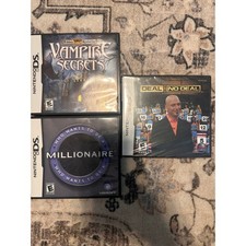 Nintendo DS Game Lot – Millionaire, Deal or No Deal + Vampire Secrets
