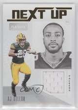 2020 Panini Playbook Next Up Jerseys AJ Dillon #NU-25 im4