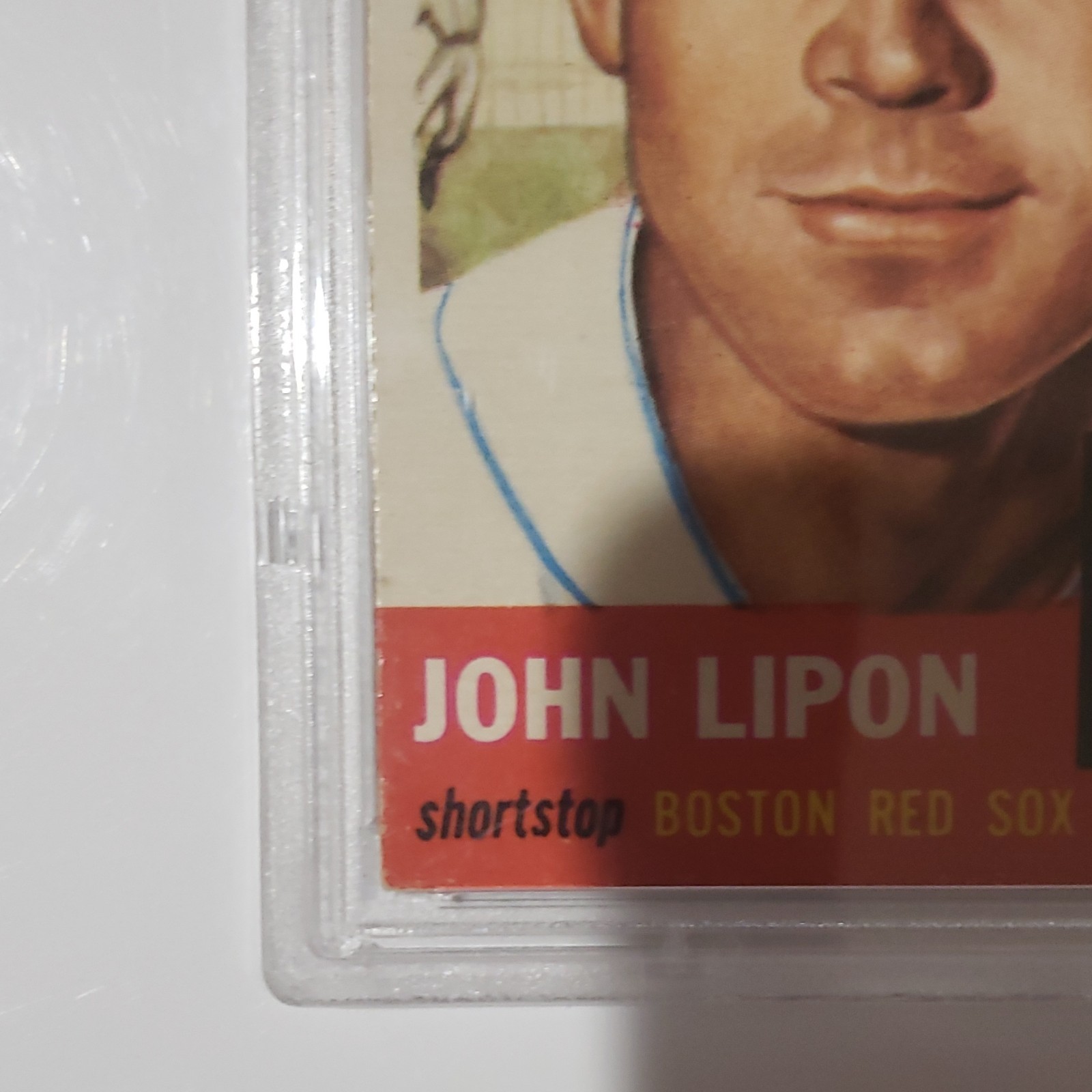 Topps 1953 John Lipon #40 PSA 4 VG-EX Boston Red Sox Baseball Vintage view 7